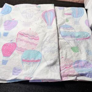 (2) Pottery Barn Kids Hot Air Balloon Pillow Cases 29x30